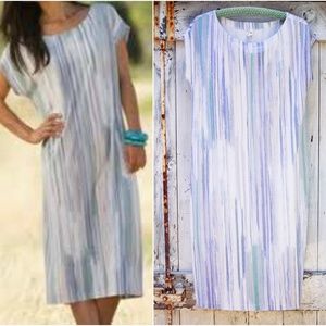 Gaiam Watercolor Kaftan Midi Dress